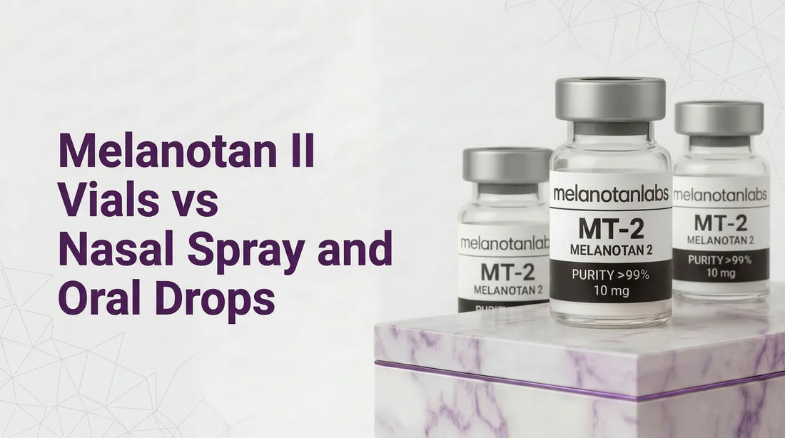 Melanotan II Vials vs Nasal Spray and Oral Drops